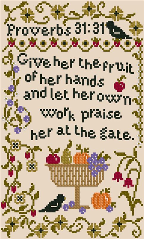 Give Her The Fruit Of Her Hands Sampler
